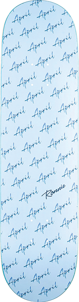 APRIL RONNIE CHROME SCRIPT LOGO DECK-8.5 BLUE