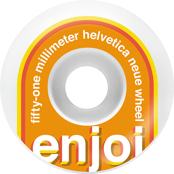 ENJOI HELVETICA 51mm WHT/ORG *sale*
