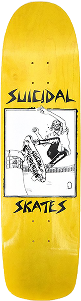 SUICIDAL SKATES POOL SKATER DECK-8.5 ASST.STAIN