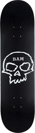 ZERO BAM SINGLE SKULL DECK 8.5 BLACK DIPPED