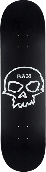 ZERO BAM SINGLE SKULL DECK 8.5 BLACK DIPPED
