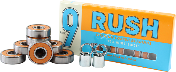 RUSH ABEC-9 BEARINGS W/SPACERS ppp
