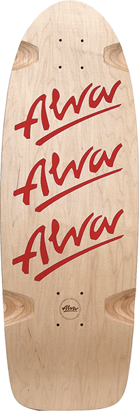 ALVA 1980 TRI LOGO PIG DECK-10X30 NAT/RED