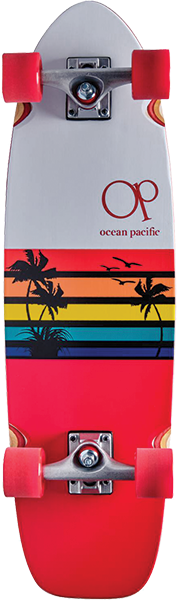 OP SUNSET CRUISER COMPLETE-8.75x30 WHT/RED