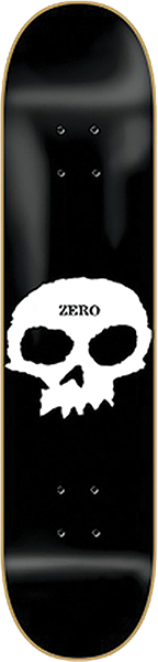 ZERO SINGLE SKULL DECK-7.87 BLK/WHT