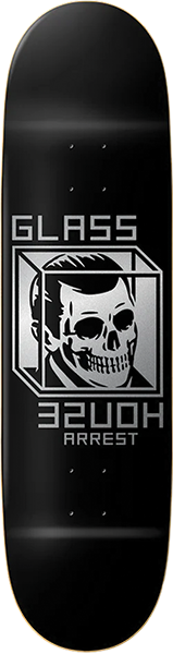 GLASS HOUSE HOUSE ARREST DEATH DECK-8.37 BLK/SIL