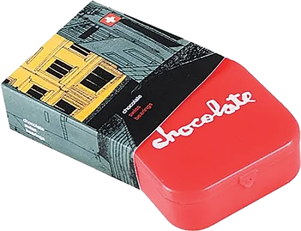 CHOCOLATE SWISS BEARINGS WHT/RED/SIL