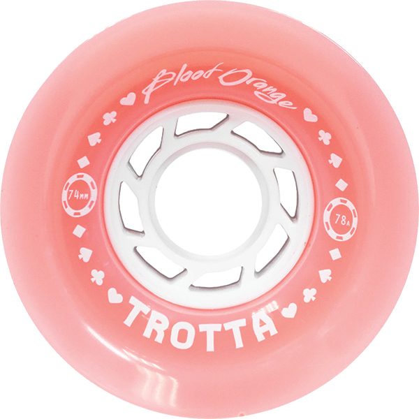 BLOOD ORANGE TROTTA PRO SERIES 74mm 78a PINK/WHT