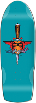SMA HEART ATTACK DECK-10.5x31 TEAL DIPPED