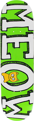 MEOW LOGO DECK-8.25 GREEN