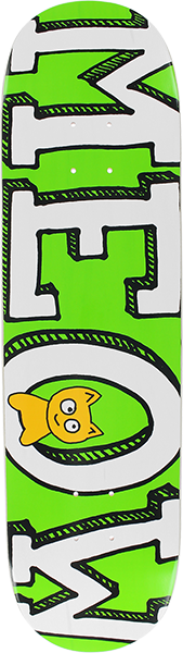MEOW LOGO DECK-8.25 GREEN