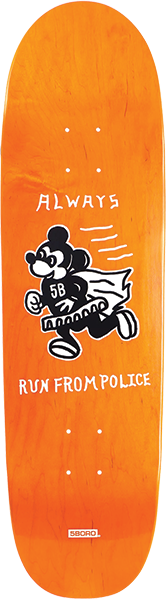 5BORO ALWAYS RUN DECK-8.75X32 ORANGE