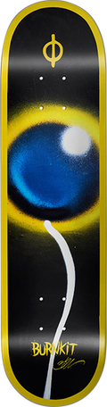 BURNKIT MATERIALIZE DECK-8.375 BLACK/YELLOW