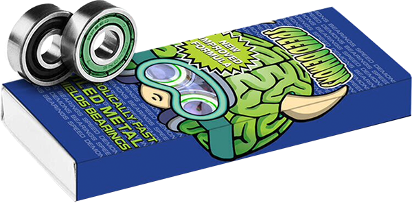 SPEED DEMON BRAINIAC ABEC-5 BEARINGS GREEN