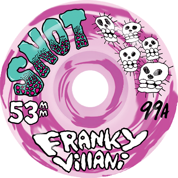 SNOT VILLANI SKULLS 53MM 99A PINK SWIRL