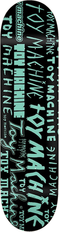 TOY MACHINE WORD MARKS DECK-8.25 BLACK ppp