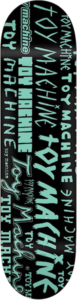 TOY MACHINE WORD MARKS DECK-8.25 BLACK ppp