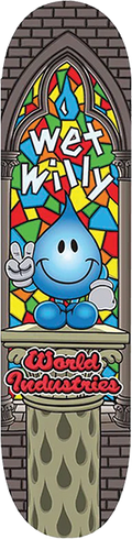 WORLD INDUSTRIES WET WILLY STAINED GLASS DECK-8.25