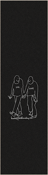 KROOKED LOVE HATE SINGLE GRIP SHEET 9x33