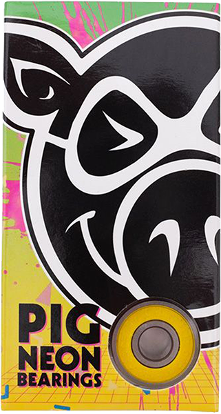 PIG NEON ABEC-5 BEARINGS single set