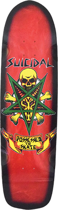 SUICIDAL SKATES PTS POOL 8.75x32.5 RED/BLK SPRAY