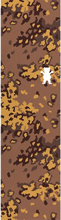 GRIZZLY 1-SHEET CAMO BEAR CUTOUT BRN/MUSTARD