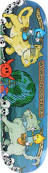 WORLD INDUSTRIES CATS JOUSTING DECK-8.25