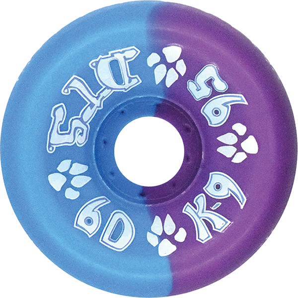 DOGTOWN K-9 80'S 60mm 95A BLUE/PURPLE SPLIT