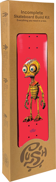 PUSH BEE ZOMBIE BUILD YOUR BOARD (IN-COMPLETE)-7.75 VIVID RED