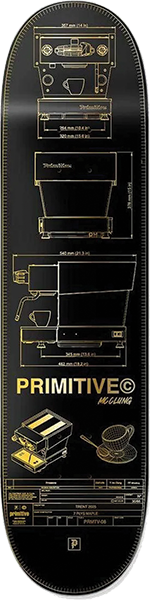 PRIMITIVE MCCLUNG DOUBLE SHOT DECK-8.12 BLACK