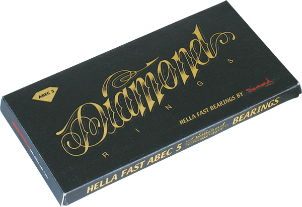 DIAMOND RINGS HELLA FAST ABEC-5 BEARINGS 1set